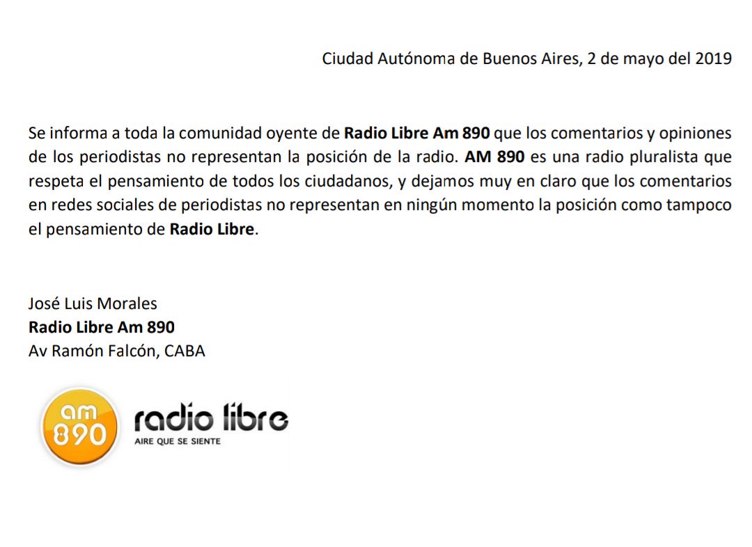 RADIO LIBRE AM 890 tweet media