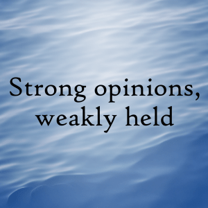 tigkindel's tweet photo. Have Strong Opinions, Weakly Held
https://t.co/zeJP1Bcpsz
#AmazonLeadershipPrinciples #AreRightAlot https://t.co/NHgflvO19T