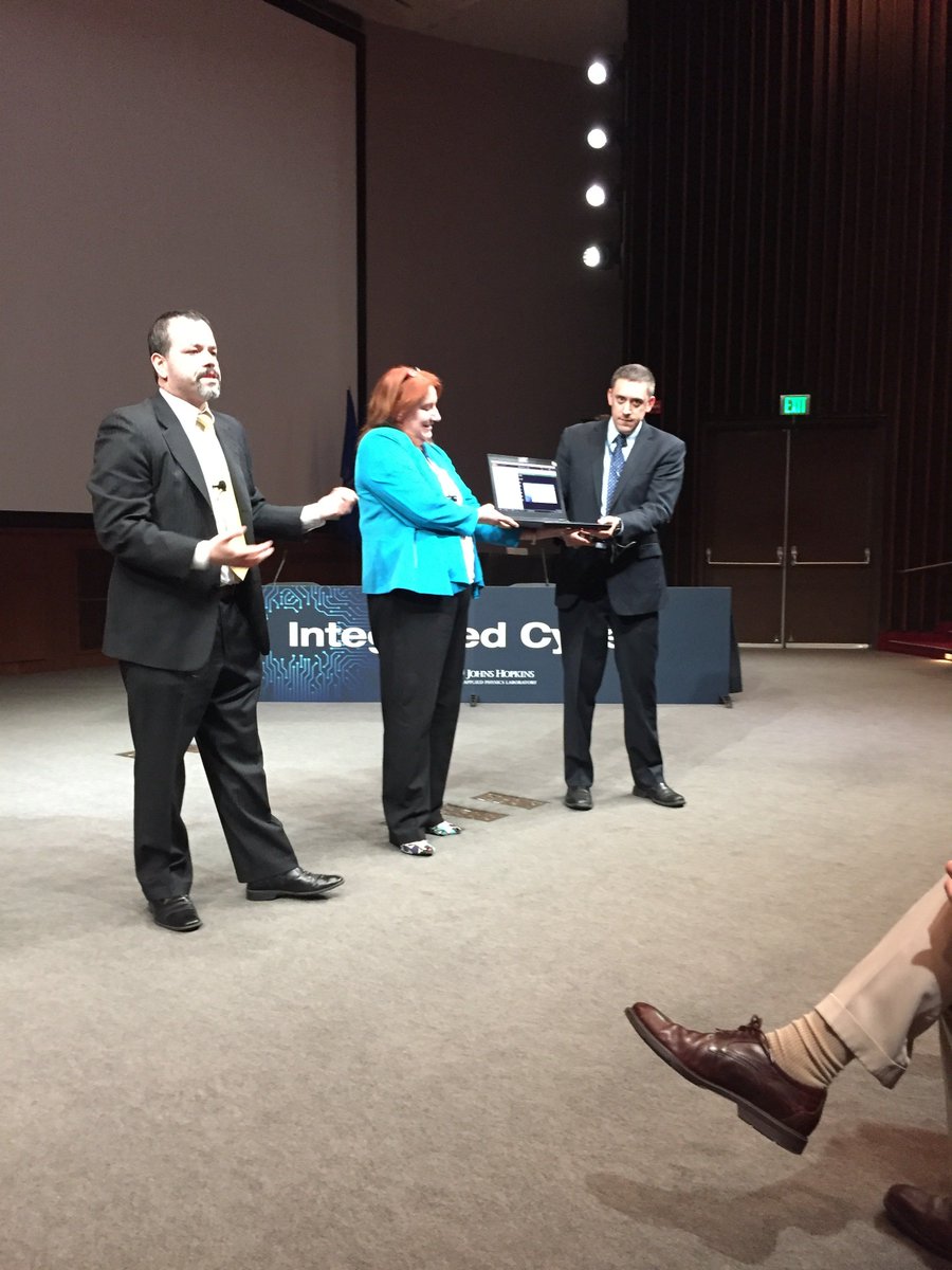 IACD_automate's tweet image. Efrain Ortiz pushes through his Breakout Session with help from Dan and Wende. Sometimes it&apos;s not cyber, it&apos;s just lightning that takes you out. #cybersecurity Nothing can stop #IACDautomate
