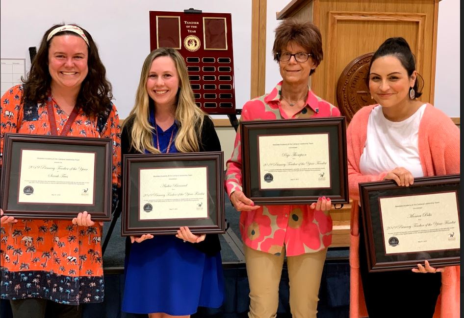 townofwestlake's tweet photo. We want to send a special shout out to our Westlake Academy  teachers of the year, Ms. Misty Argo (left) and Ms. Sarah Titus (right). You guys are awesome! A very big THANK YOU to you and all the nominees. https://t.co/PosHTh8uSi