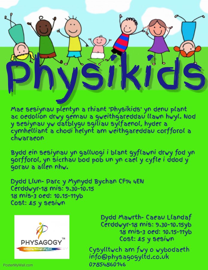 physagogy's tweet photo. Ymunwch gyda ni am sesiynau llawn hwyl yn y parc yn dechrau wythnos yn dechrau Mai 13. Cyfle i’ch plant ddysgu sgiliau sylfaenol fel cydbwysedd, taflu, ayb.

Cysylltwch gyda Rhiannon am fwy o wybodaeth.
info@physagogyltd.co.uk
07854860146

Rhedir y sesiynau drwy gyfrwng y Gymraeg https://t.co/HImZcfDpGD