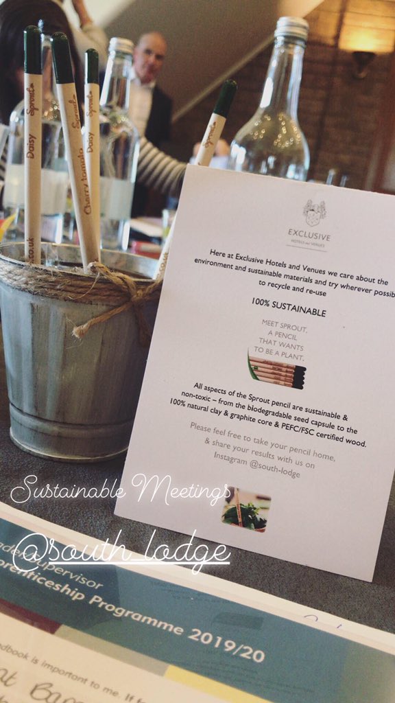 A pencil that grows into a plant 🍅🌼 lets make our meetings more sustainable <a href="/ExclusiveMandE/">Exclusive Meetings and Events</a> <a href="/Exclusive_Hotel/">Exclusive Collection</a>