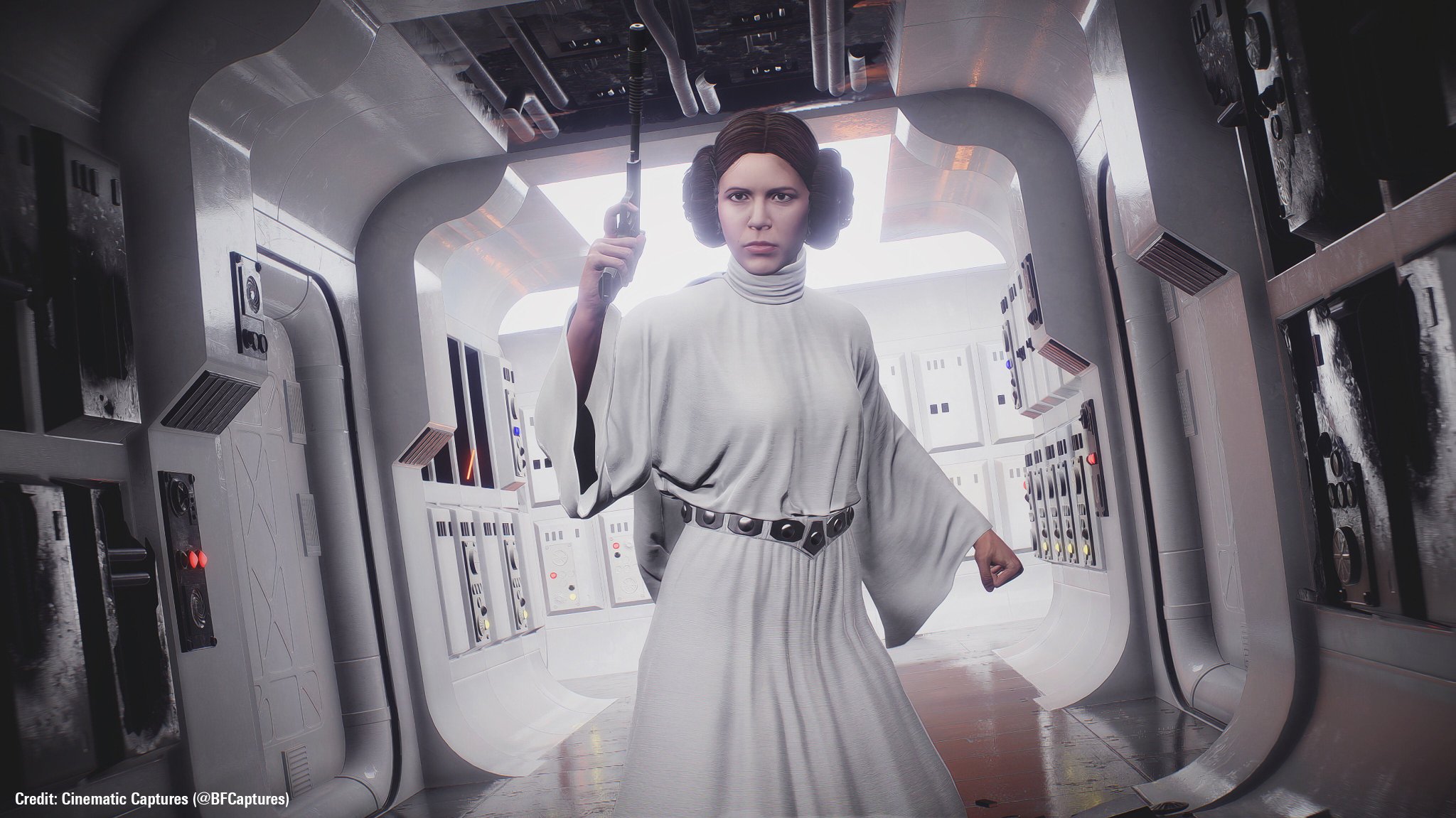 “Secondly, for #MayThe4thBeWithYou, Leia's iconic "Prince...