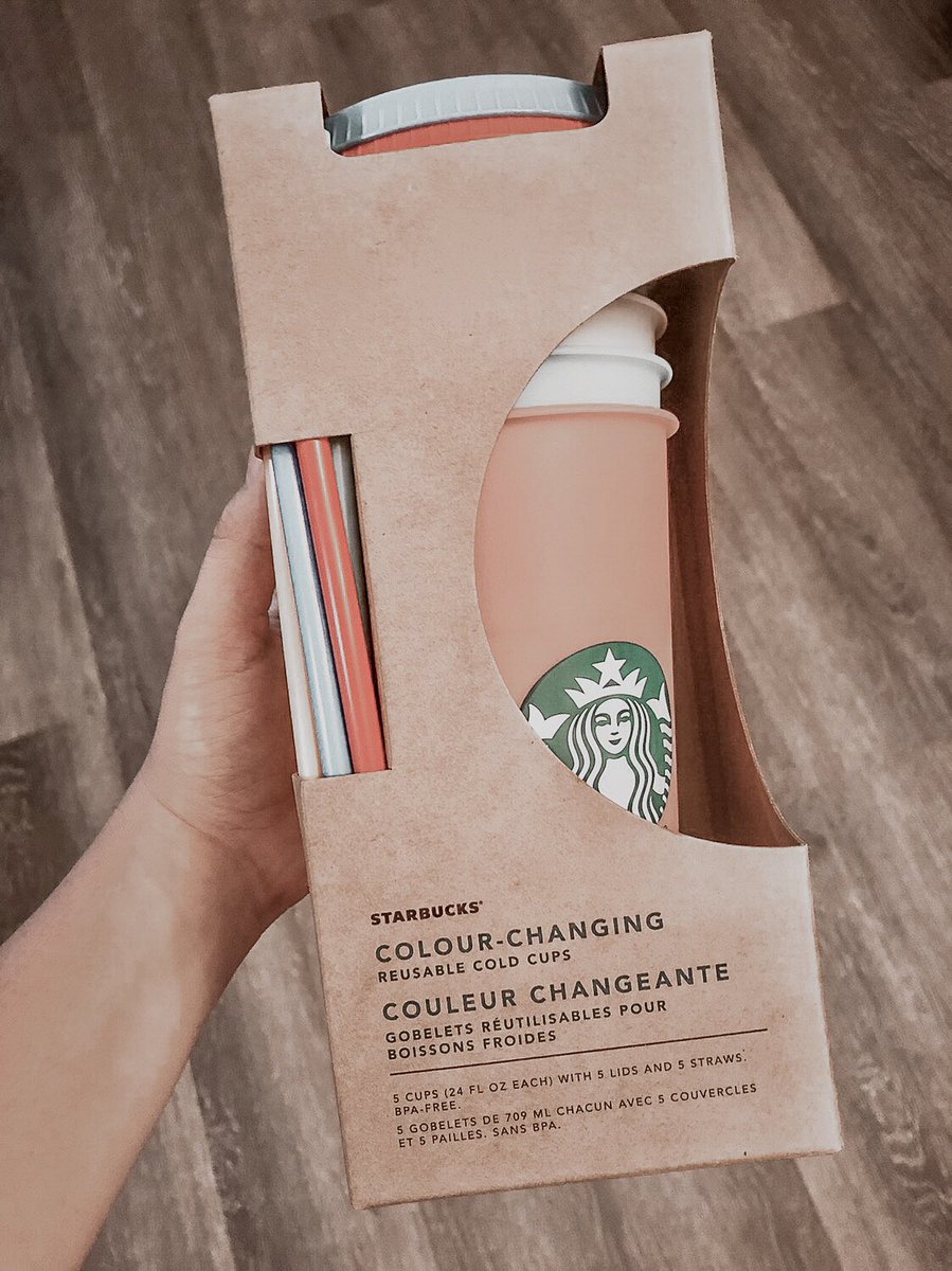 ohkayleesierra's tweet image. Save the planet and 10 cents every time you use one of these cute, reusable cups at Starbucks! ♡