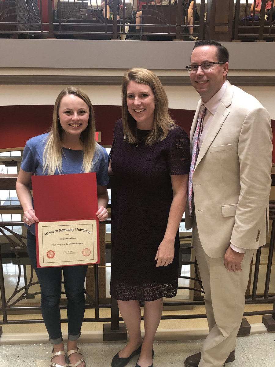 We are excited to celebrate Emily Blake Williams (Dr. Christina Noel to her right) as the first ever recipient of the CEBS Passport to the World. Emily, an Elementary Education Major, will use this scholarship towards her student teaching experience in Barcelona!