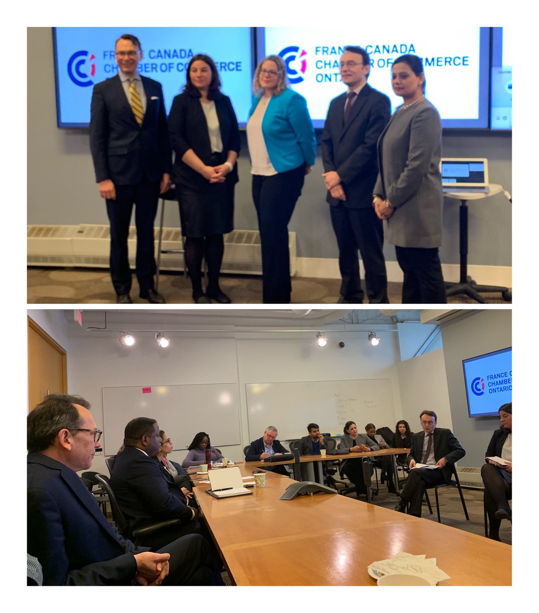 LizPalmer_'s tweet photo. Excellent discussion today #chambredecommercefrancecanada #EUCCAN #EU on implementing #CETA #Agricultural Goods
#francecanada #france #frenchfood #frenchwine #businessleaders #government #cetaexperts #torontoevents @businessfrance @franceaucanada #trade #economics #madeinfrance https://t.co/T5HOc5OJtP