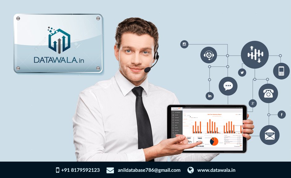 Datawala1's tweet image. Are you looking for an #MobileNumberDatabaseProvider? Connecting people either through calling or SMS and building a direct connection. Call Datawala - a #DatabaseProviderIndia at +918179592123 or visit bit.ly/2WkhE3B