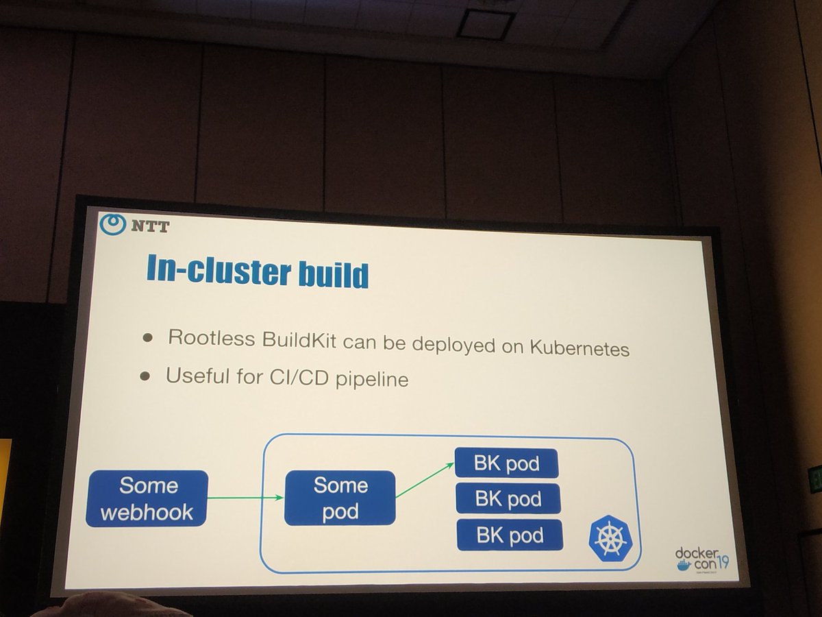 ajeetsraina's tweet image. Rootless Buildkit can be deployed on Kubernetes @_AkihiroSuda_ #DockerCon2019