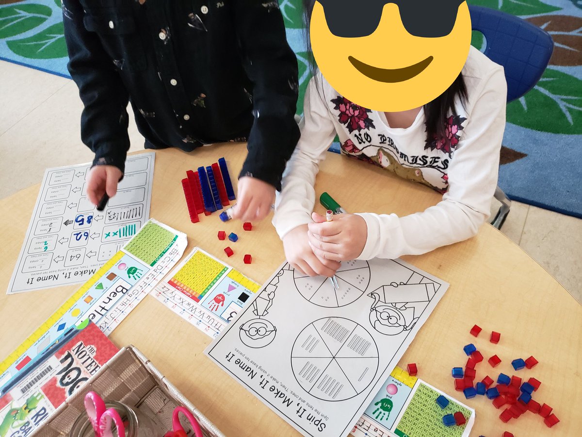 mrsrodomsky's tweet photo. Very engaged in math games today practicing adding and subtracting skills as well as place value and number sense!! #spslearn https://t.co/iuO3qViGEu