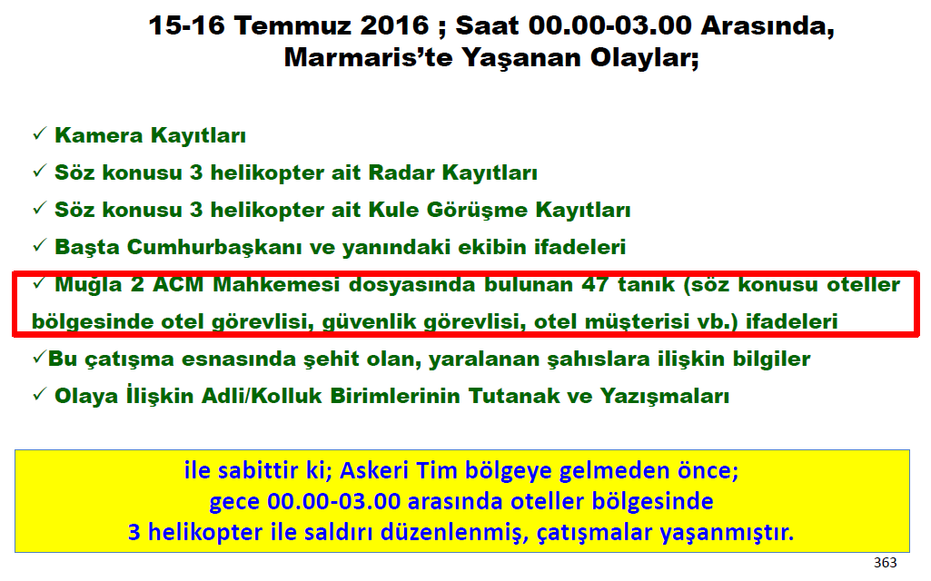 vicdanneredesin's tweet photo. MARMARİS'TE NE OLDU? 4. BÖLÜM

1- Polisler, sağlık görevlileri, otel görevlileri, vatandaşlar dahil 47 tanık
TSK'ya ait olmayan 3 helikopterin 00.00-03.00 arasında Erdoğan'ın oteline saldırdığını, sahte kıyafetli askerlerin polislerle çatıştığını bildirmiştir.
Olay kapatılmıştır! https://t.co/8IcigRRKJZ