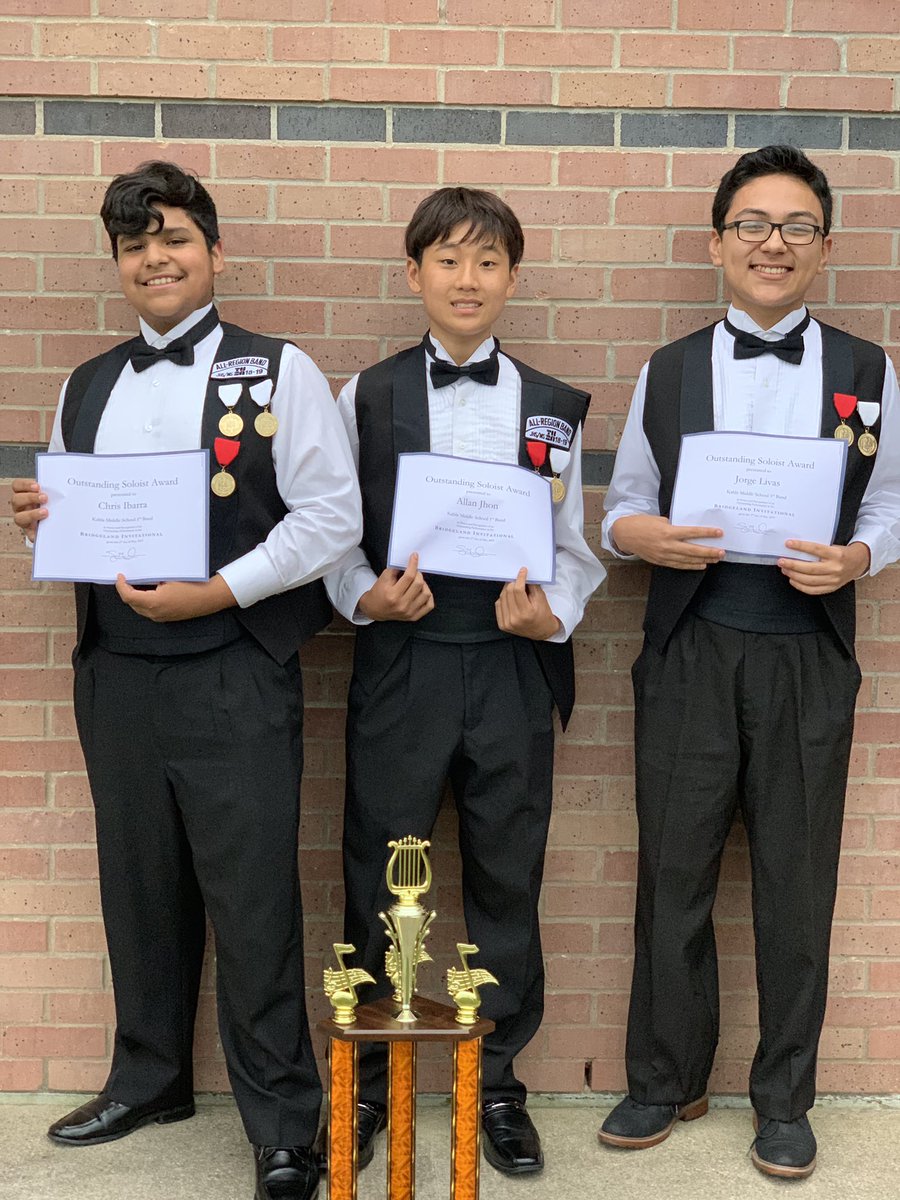 KahlaBand's tweet photo. We are so proud of what Symphonic Winds has accomplished this year and tonight just got that much better! Congratulations to these young men for receiving the Bridgeland Festival’s Outstanding Soloist Award! #findingyourgreatness #outstandingsoloist #building2beBest https://t.co/2r41rAVSGp