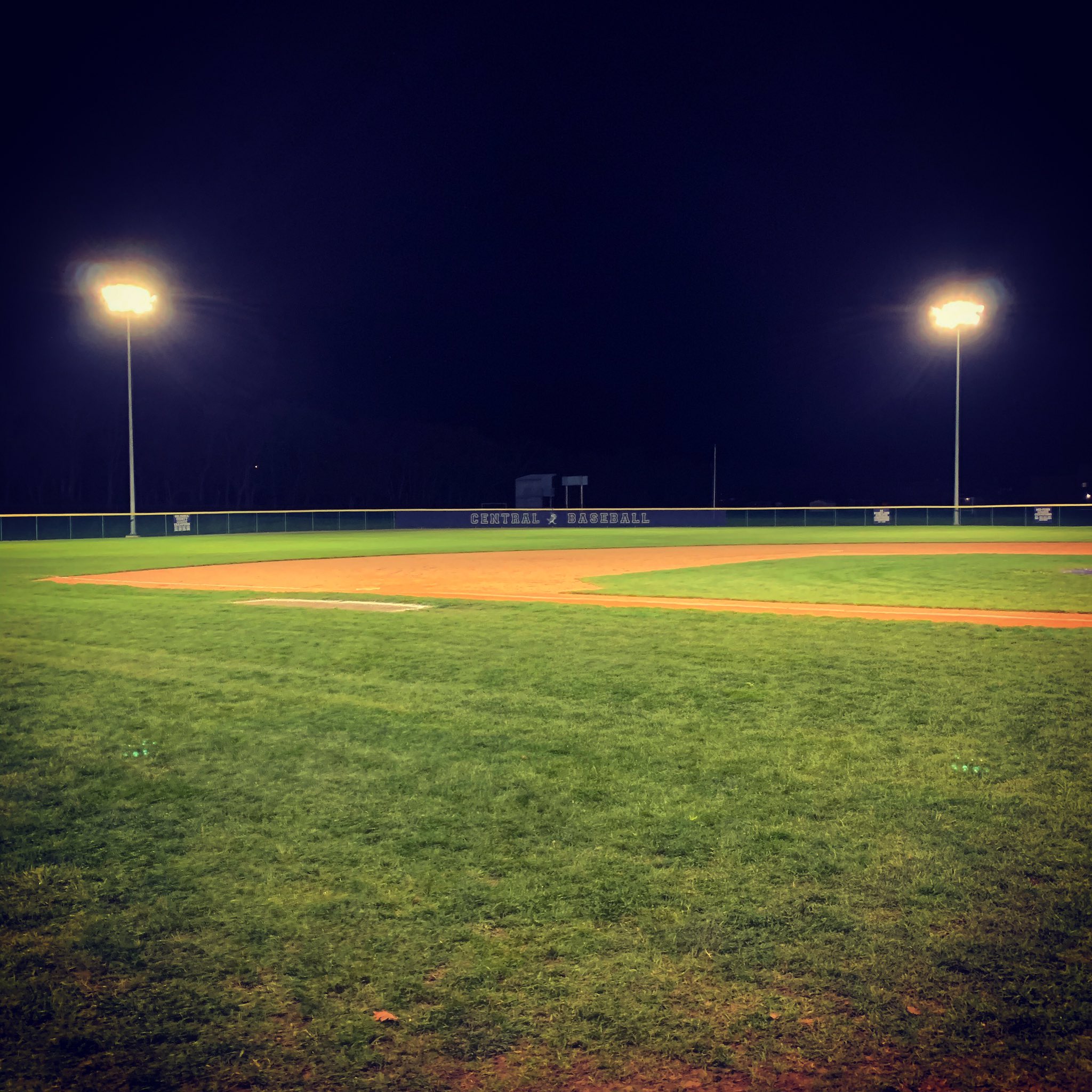 Baseball Field At Night Wallpaper