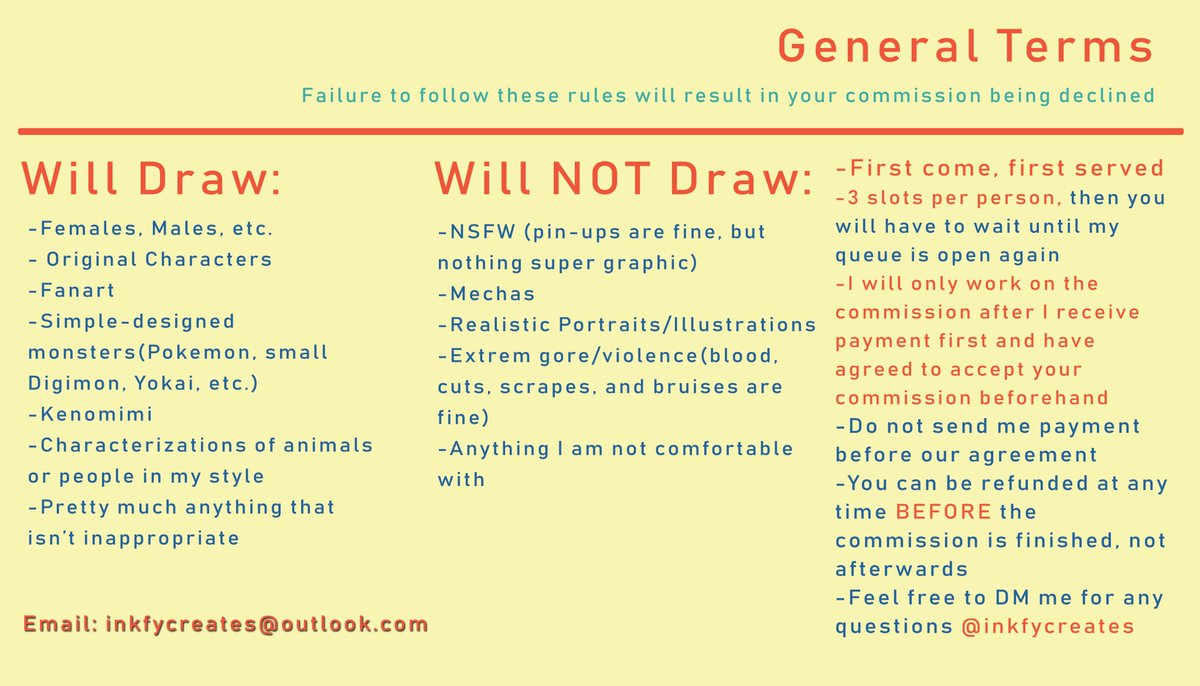 inkfycreates's tweet photo. Summer 2019 Commission are officially set up! Rts are appreciated as this is the more updated one. I'll be focusing on painted commission this summer as that seems to be the most popular.
DM me @inkfycreates
or
📧inkfycreates@outlook.com
Commission Form:https://t.co/0CX2jILJap https://t.co/4wI8jY7o1u