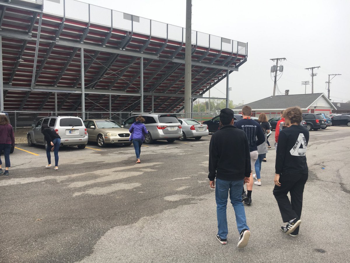 GHSIBGerman's tweet photo. We started class today in IB German by calling out parts of the IB Learner Profile. We zeroed in on Principled. We then spent 5 minutes clearing the parking lot of large rocks someone had thrown from under the bleachers. Principled learners take action to solve issues! https://t.co/YboeiFFKXE