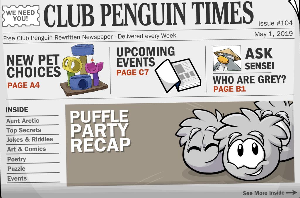 CP Rewritten: Fashion Party Rooms Information – Club Penguin Mountains