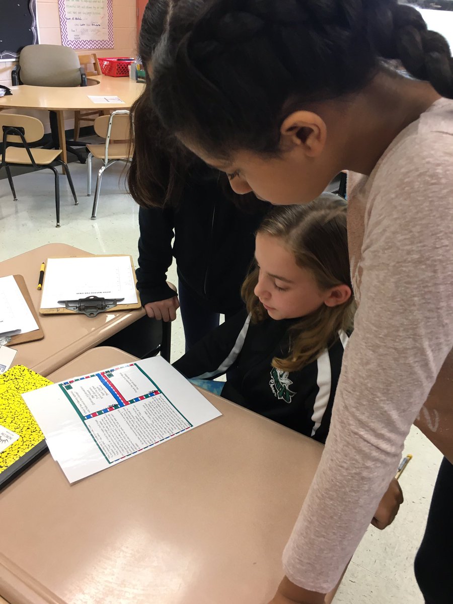 MrsByrnes5th's tweet photo. Notice &amp; note signpost gallery walk was the perfect way to practice reading, recognizing signposts, and jotting our thinking! #NMuKNIGHT @NMBerkley_NJ https://t.co/Dm0ufxtHlE