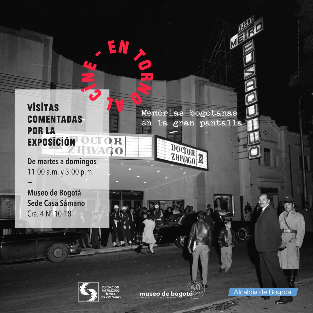 CulturaenBta's tweet photo. Te invitamos a visitar la exposición #EnTornoAlCine que se está llevando a cabo en el Museo de Bogotá hasta el 16 de junio.

🎥Visitas guiadas
🎥Cine foro
🎥Jornadas especiales con profesores y gestores culturales y muchas actividades más. #EntradaLibre

https://t.co/t8LUH1u7mp https://t.co/ec6Gl1ZaRD