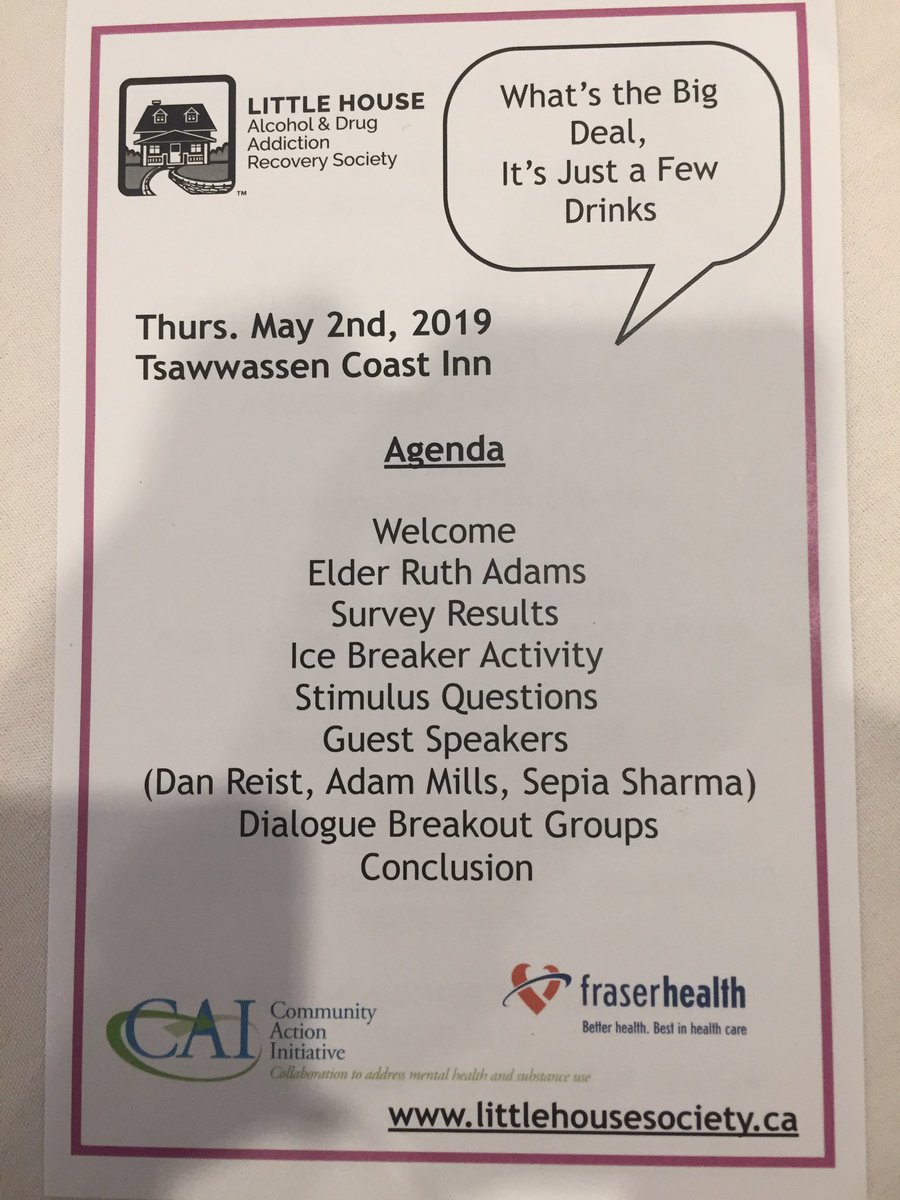 Huge #community turn out to the <a href="/LHSDelta/">Little House Society</a> dialogue on moderate drinking with <a href="/gilmcl/">Gillian McLeod</a> and <a href="/Fraserhealth/">Fraser Health</a>.   #ItsJustaFewDrinks #collaboration #healthandwellness