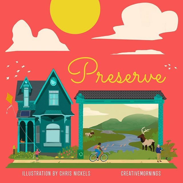 ANNOUNCEMENT : May’s global #creativemornings theme is Preserve. What do we care about? What do we take for granted? Would we miss it if it disappeared? 
Preservation begins with asking deep questions and turning our attention to the environment around u… bit.ly/2vAXwOS