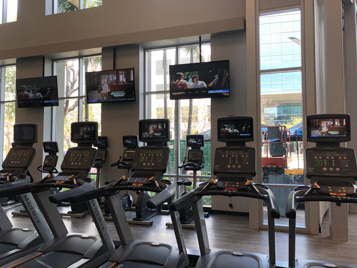 While one of our installation teams works at the <a href="/CitySanClemente/">CityofSanClemente,CA</a> pulling cable, our other installation team is up in #SantaAna setting up the Directv System for a new #EOSFitness.