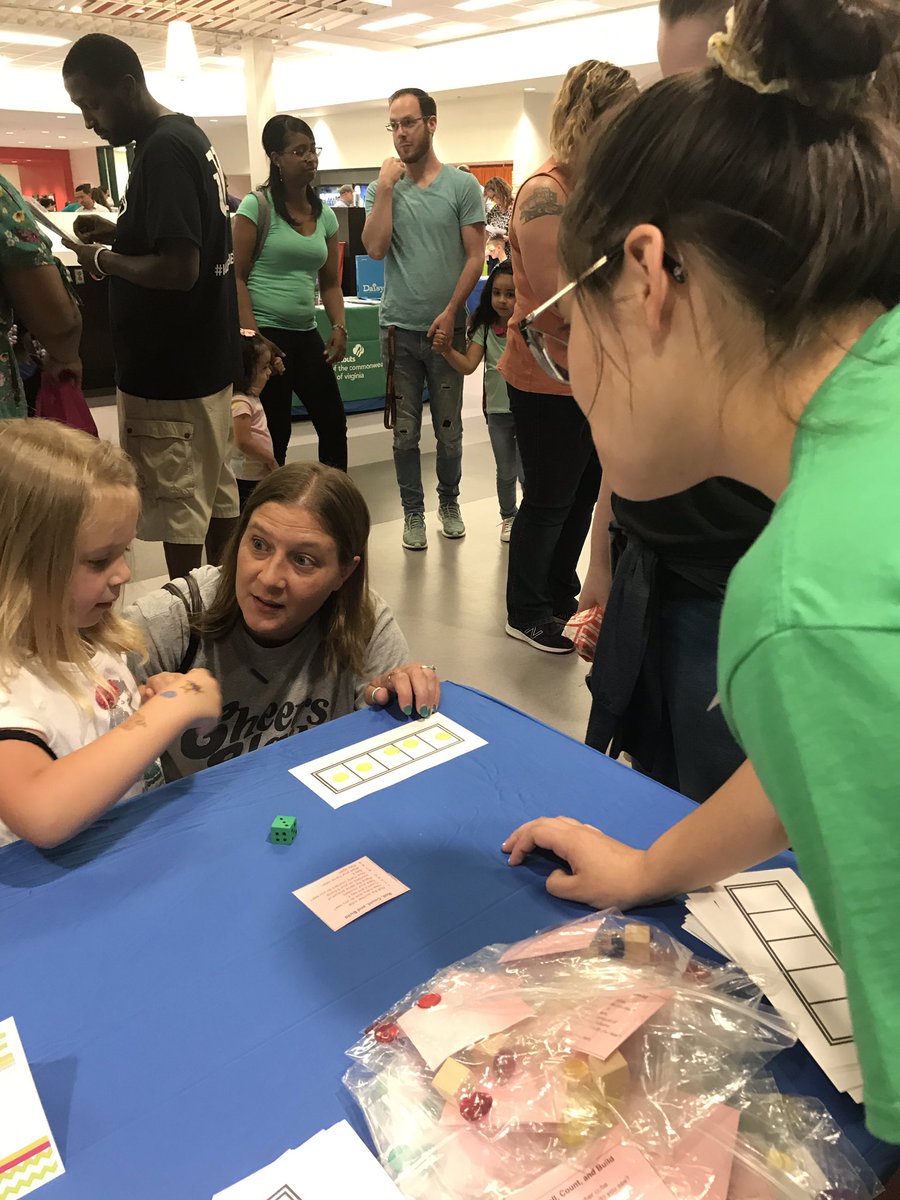 kbender715's tweet image. Students from Clover Hill HS volunteering at the Kindergarten Readiness Fair! #oneCCPS @CCPS_MathK5