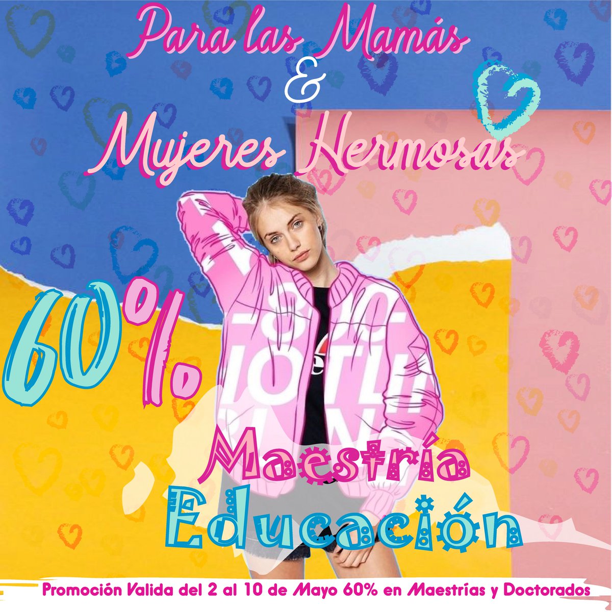 #mujeresalmando #Madres #profesionales 
#maestria en #educacion , 60% de descuento ( $2,000 colegiaturas congeladas) dirigida a  #profesionistas #maestros  #psicologos #docente 
Especialidad en docencia y especialidad en gestión educativa