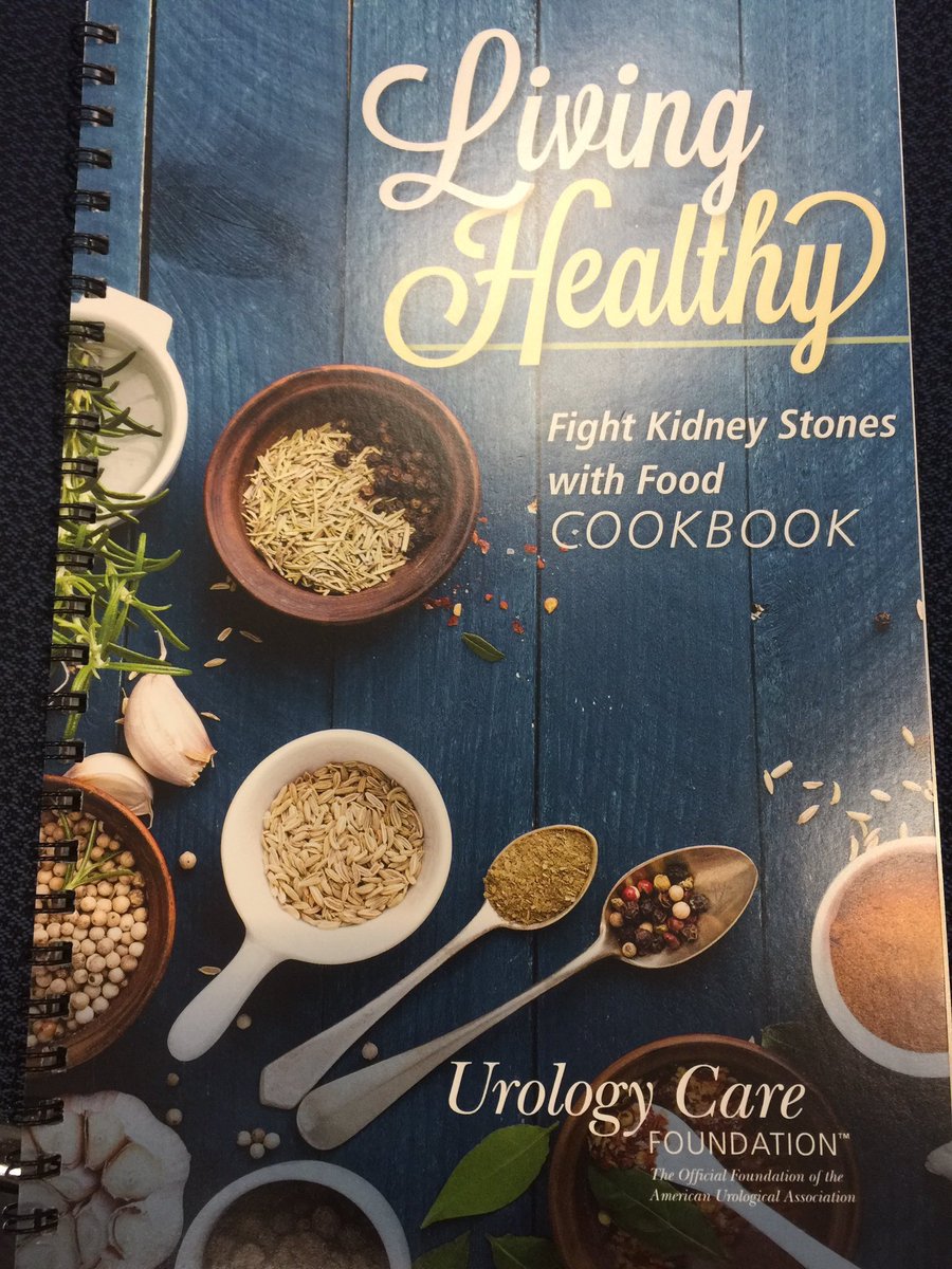Don't miss this newly launched <a href="/UrologyCareFdn/">Urology Care Foundation</a> resource for #kidneystones patients! Cookbook with stone friendly recipes. Bon appetit! #AUA19 🍽🌽👩🏻‍🍳🥗