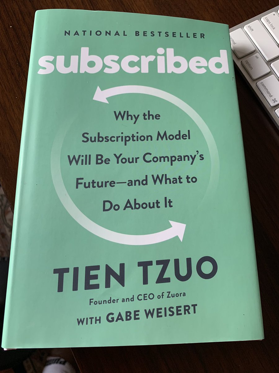 I heard <a href="/jimcramer/">Jim Cramer</a> talk about this book from <a href="/tientzuo/">Tien Tzuo</a> yesterday during a <a href="/CramerClub/">Cramer Club</a> <a href="/TheStreet/">TheStreet</a> video and now it’s time to dig in.