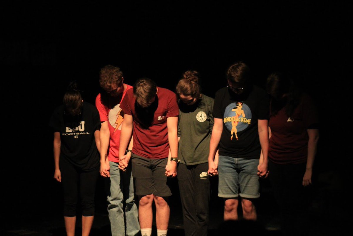 PantsEsu's tweet photo. The only way to find out what we’re doing is show up tonight or tomorrow at 7 and 9 in the Fredrickson!! #PackTheFreddy 👖👖👖 https://t.co/jry9YPmln2