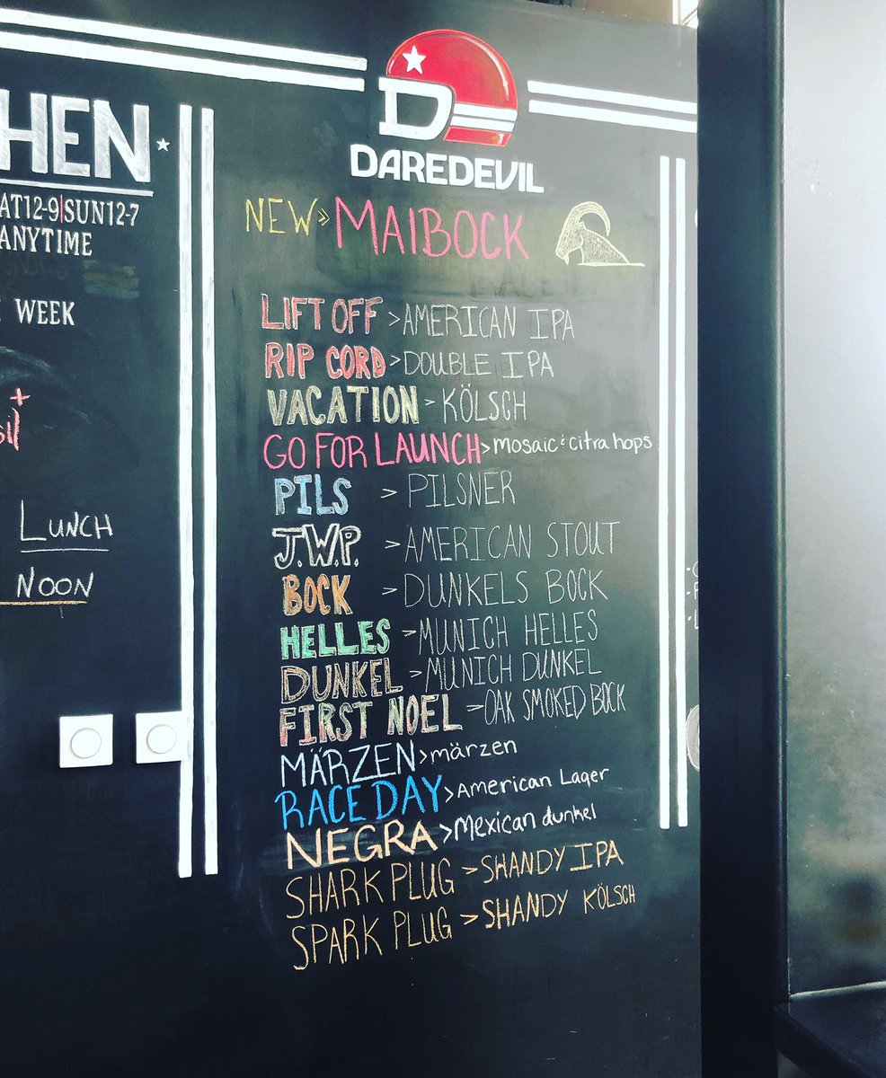 IndyDaredevil's tweet photo. As we launch into May getting ready for the Greatest Spectacle in Racing my team and I have 10 Lagers and a cadre of IPAs ready for your enjoyment! 🚀🏎 🏁
@DaredevilBeer 
@DaredevilBeerTR https://t.co/M1O9DNaLM9