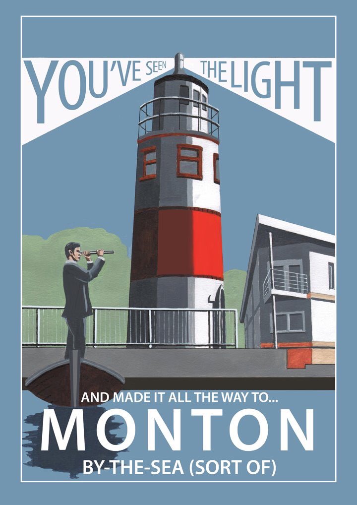 We love this from <a href="/PosterboyEric/">Eric Jackson</a>!! 

The famous #Monton lighthouse

You can buy this and more via
statementartworks.com
