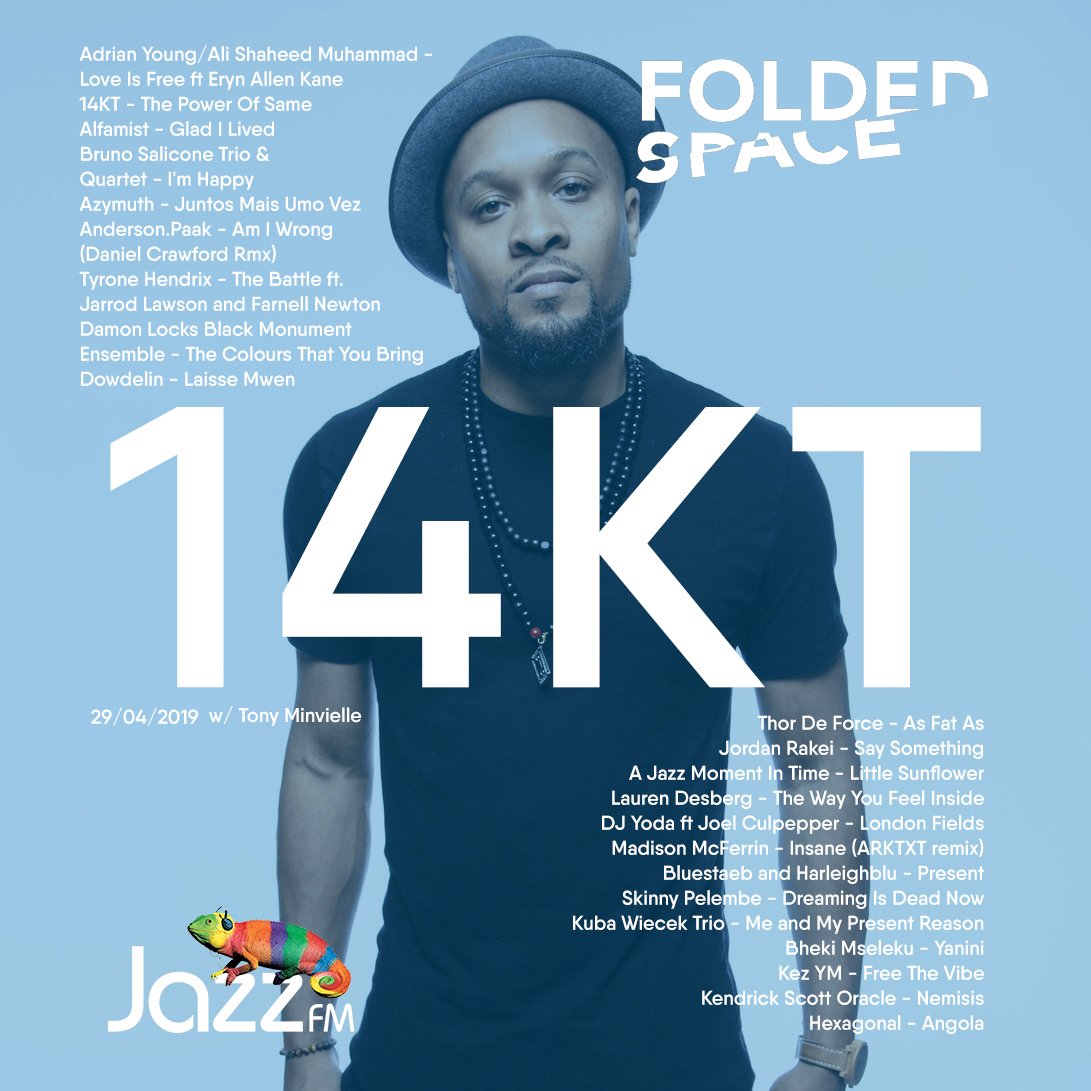 Still striving to bring you names for next year - last Sundays #Foldedspace on <a href="/jazzfm/">Jazz FM</a> now ready for streaming <a href="/14KT/">14KT</a> <a href="/jordanrakei/">Jordan Rakei</a> <a href="/SkinnyPelembe/">Skinny Pelembe</a> <a href="/AlfaMist/">Alfa</a> <a href="/madmcferrin/">Madison McFerrin</a> <a href="/ThorDeForce/">Thor Madsen</a> <a href="/dowdelinmusic/">Dowdelin</a> and more. 🎧 bit.ly/2XZ1Fs9