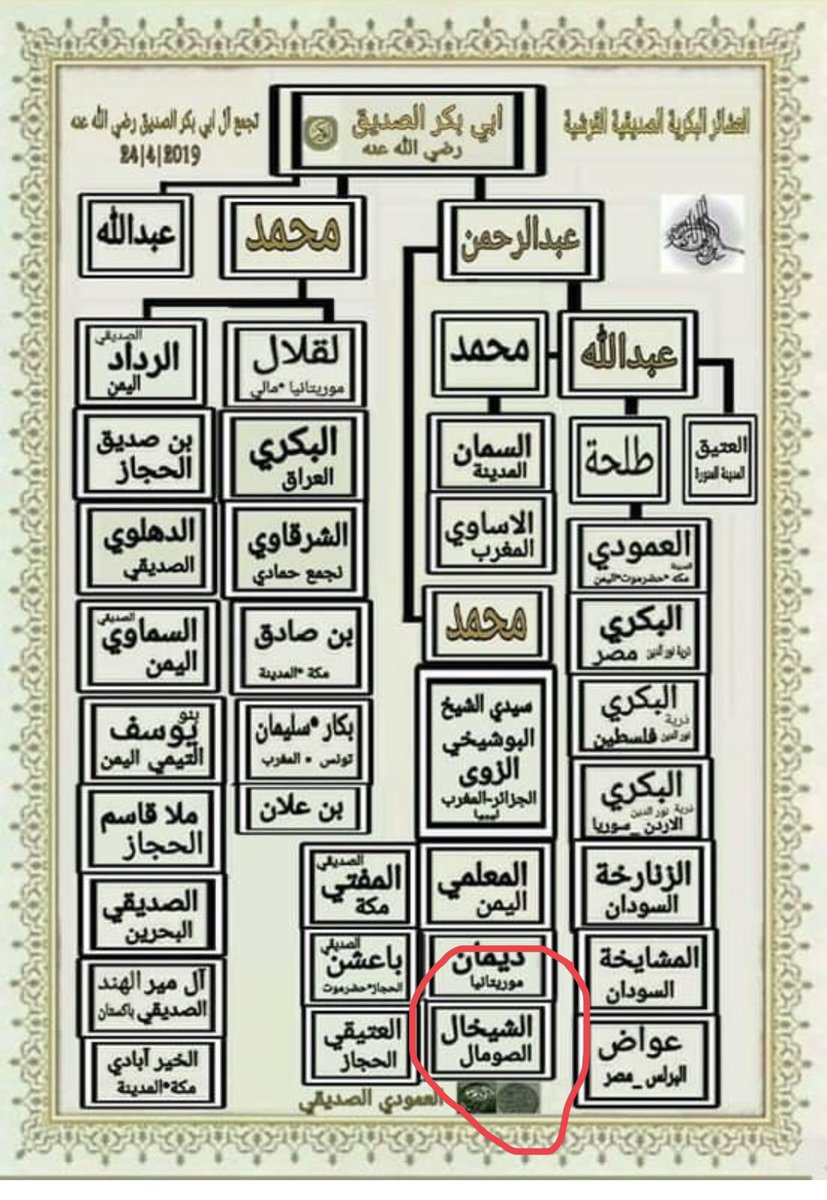 آل أبي بكر الصديق رضي الله عنه 🌹🌹🌹 <a href="/SijjadaBakria/">السجادة البكرية</a>