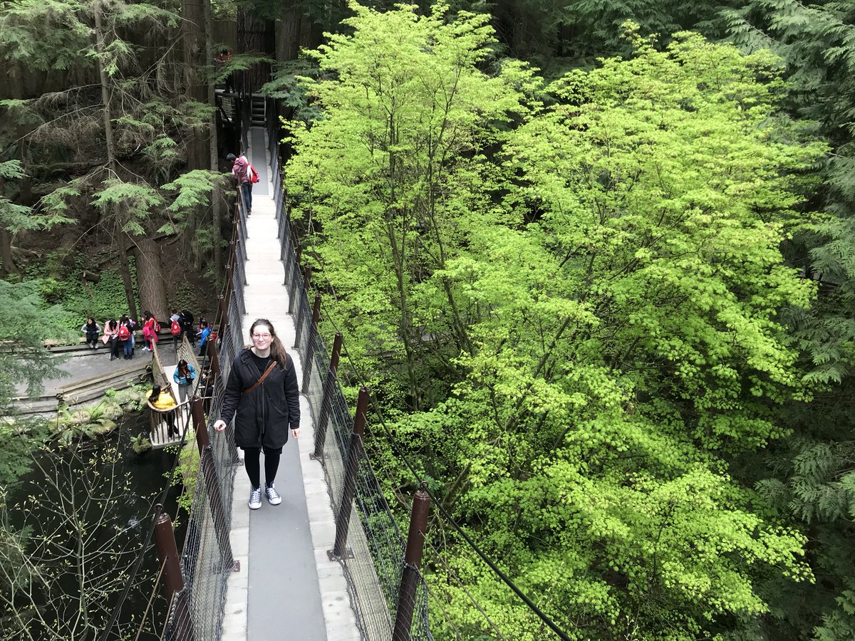 ChloeThomas_Dr's tweet photo. Spent some time at the suspension bridge and tree top walks today #Vancouver #ARVO19 https://t.co/SAe4AwFPqa