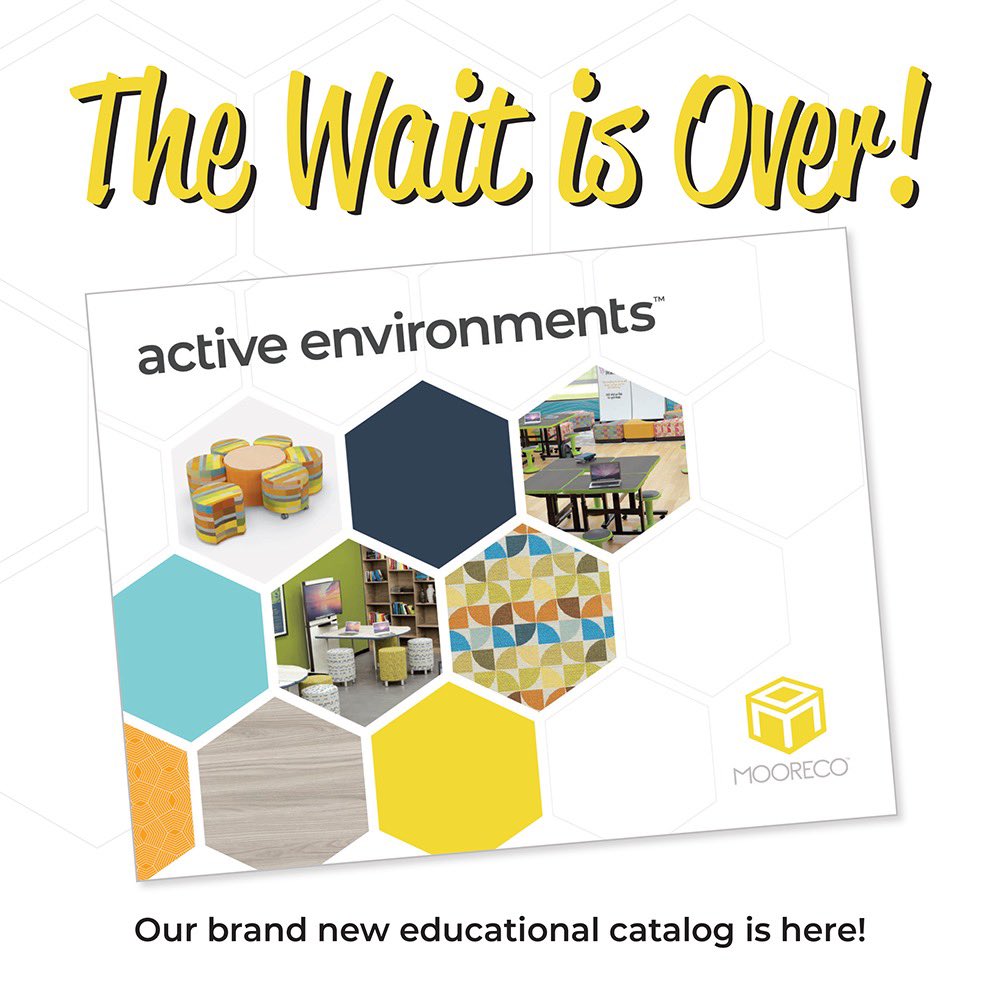 MooreCoInc's tweet image. The wait is over! Our new Active Environments™ educational products catalog is here! More at conta.cc/2VaTQCx
#moorecoinc #activeenvironments #classroomdesign #classroomfurniture #school #teacherlife #teacher #educators #student #education #teachers #teachersofinstagram