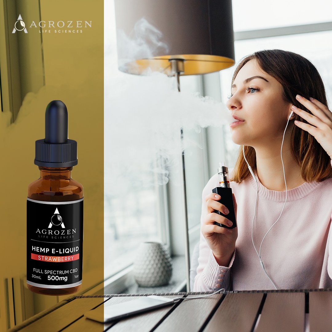 AgrozenLS's tweet photo. Agrozen's CBD Vape E-Liquid offers a convenient way to enjoy all the benefits of CBD! You'll love the fruity strawberry flavor that pulls through smoothly on your vaping device!
Shop our vape liquids here: https://t.co/GlbrGGacWW https://t.co/ydbtDsriiS