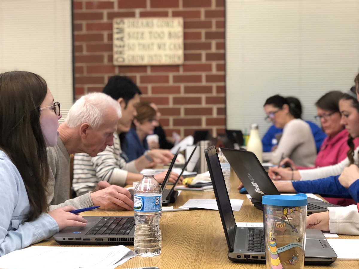 Our Whiteley teachers dug right into their students’ assessment data this morning and were hard at work exploring our student growth! #D15Learns #WhiteleyWay