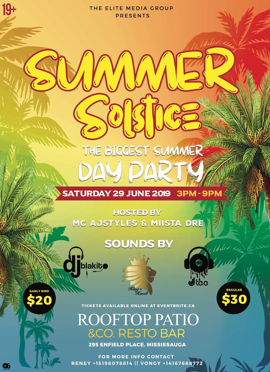 reneyfresh's tweet photo. SUMMER 19’ IS SET.
#SUMMERSOLSTICE #EMG #ROOFTOPDAYPARTY
Get tickets here https://t.co/jvLk9xHkmA https://t.co/F1utOBOda4