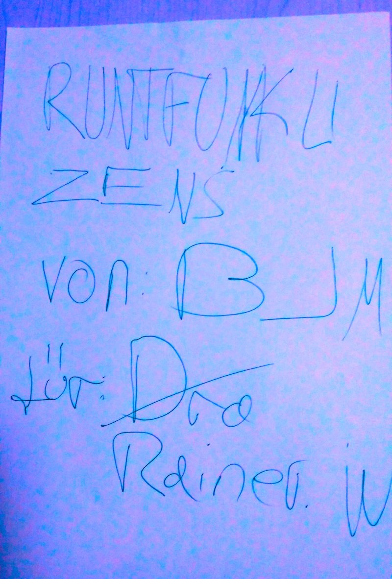 Was Rainer gerade zeichnet