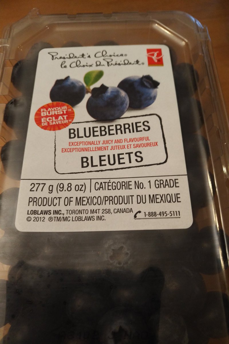 paul_bamf's tweet photo. WTF @loblawco what makes PC Blueberries from Mexico so special that they cost $7.98 each for 9 Oz????? https://t.co/uUeXOEU2BH