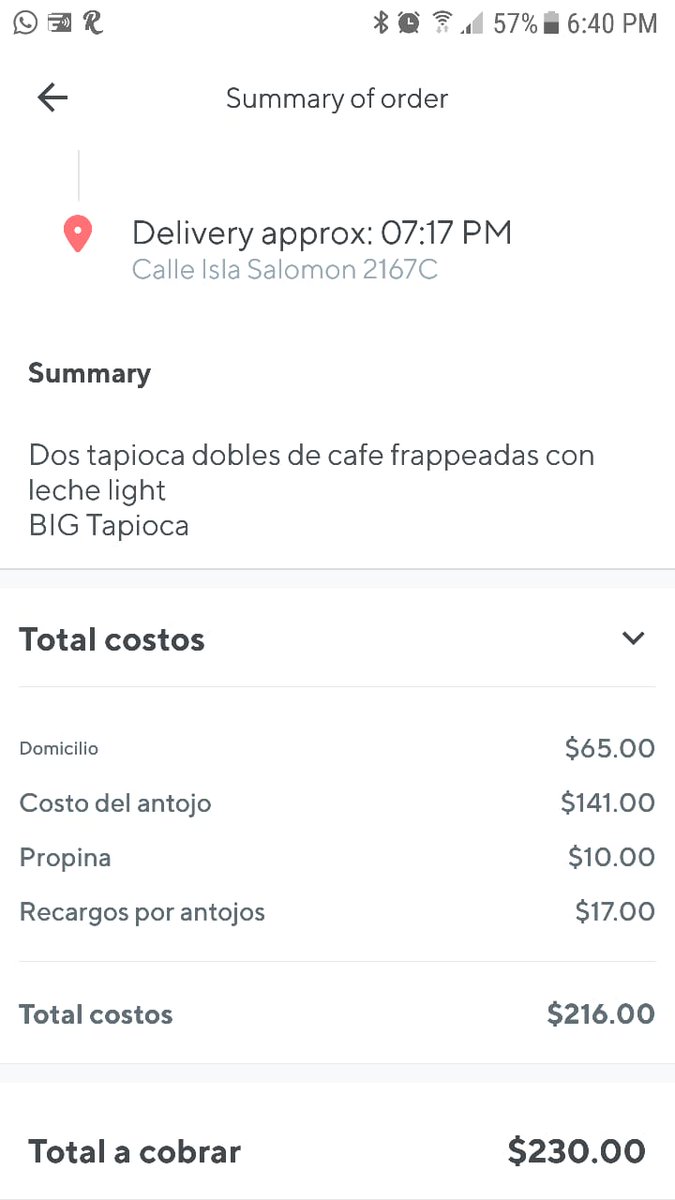 SandyRivG's tweet photo. @RappiMexico ayudaaa! No entiendo de que tanto recargo! Que es cada concepto? https://t.co/VxO5PzR3NY