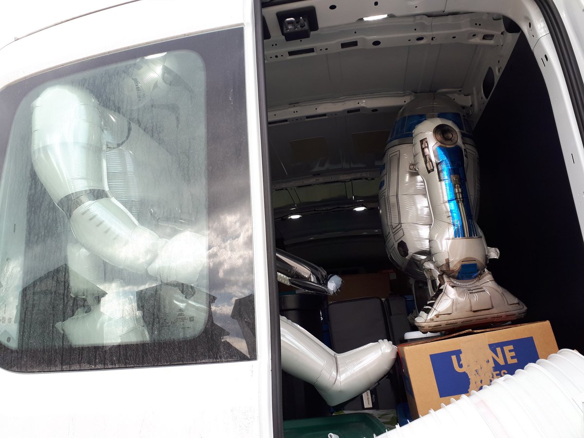 AlissaDBoyle's tweet photo. Getting packed for #yyc @APEGA_AB #SciOlympics and THIS is what drivers will see on the QE2 tomorrow! #Maythe4thBeWithYou https://t.co/MNb0hkj344