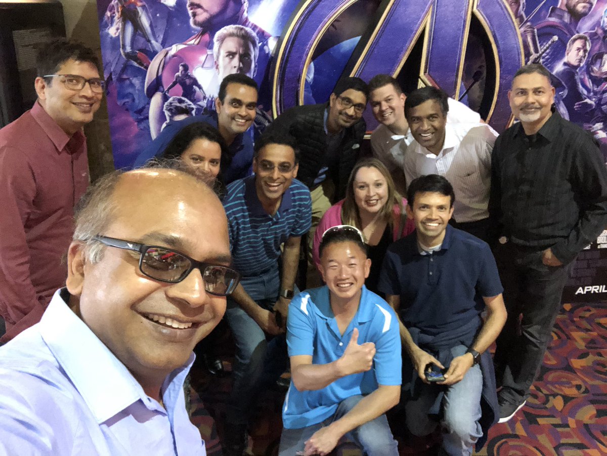 ManiyarShyam's tweet photo. @CiscoEnterprise Avengers who built #Catalyst9K enjoying @Avengers movie outing! Rest assured that world is safe, fast and connected with @Cisco innovations! #WeAreCisco @aoswal1234 @slogha @kssubhash https://t.co/JxEU9AeBD7