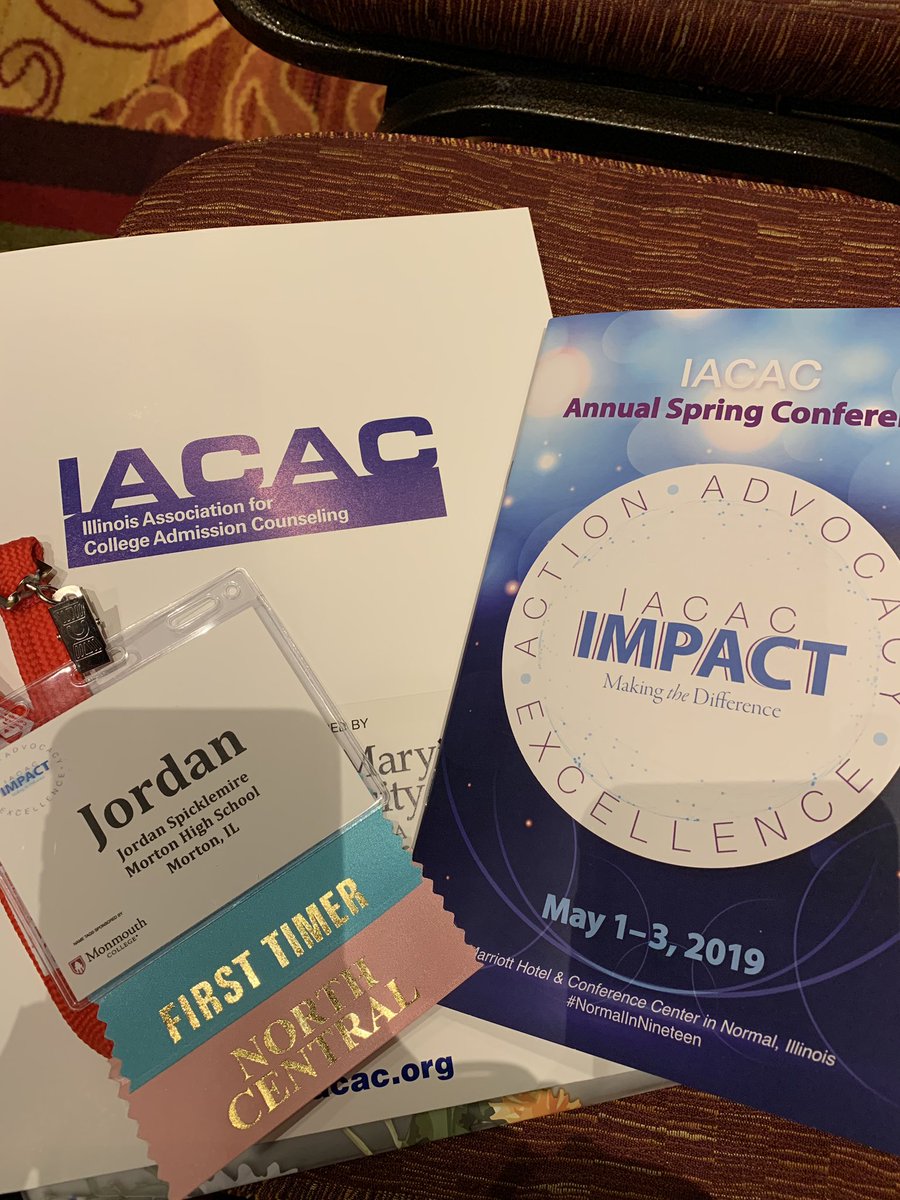 MHSStudentServe's tweet photo. Thanks to a grant from @IACAC, Mrs. Spicklemire has been attending the Spring Conference in Normal this week.🎉😁Did you know IACAC offers a great, FREE opportunity in the summer called Camp College? Applications are due May 10 https://t.co/HXN5gL5bcP #iacac #normalinnineteen https://t.co/2mBNTIQRfi