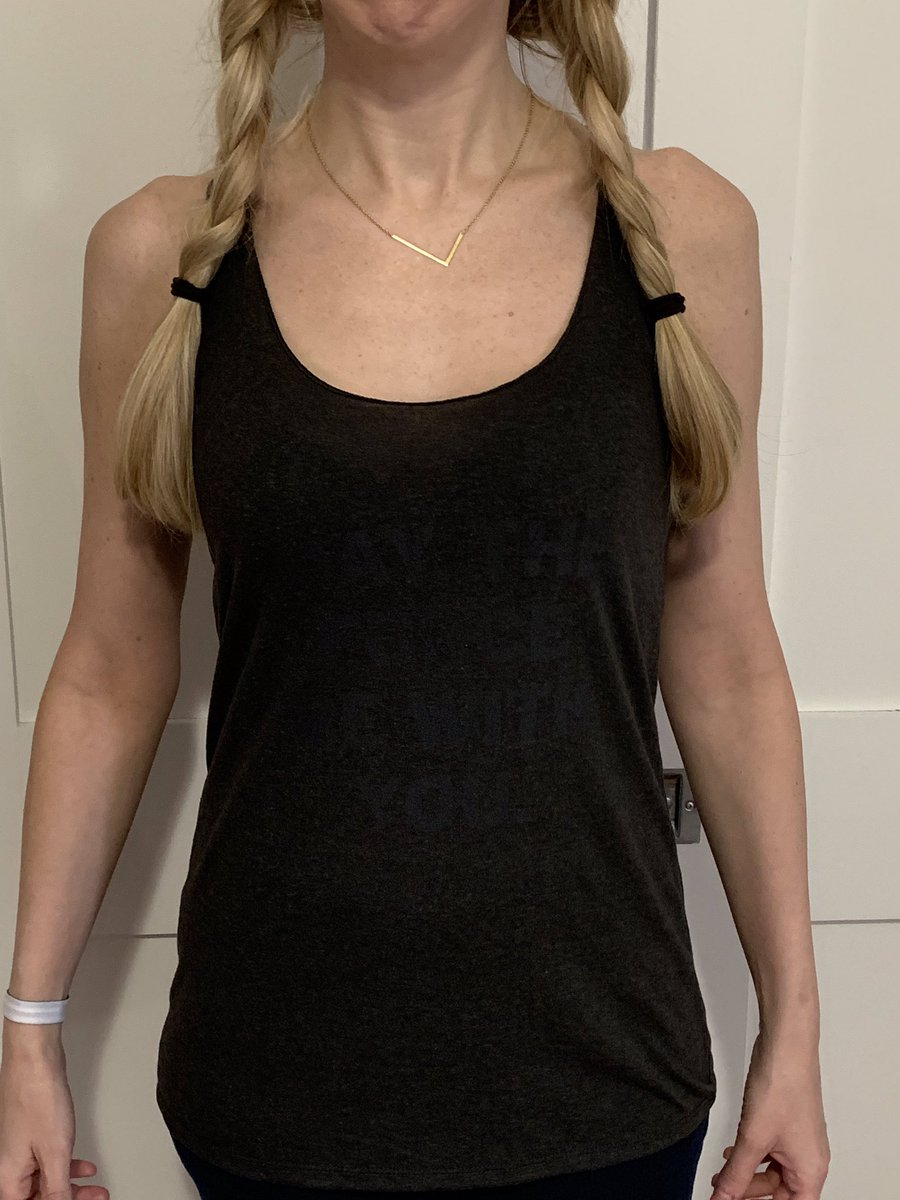 TheEmilyMac's tweet photo. @HotTopic did me dirty! I had high hopes for this tank to be in my opening night lewk for @StarWarsNYC but um WHERE ARE THE LETTERS. So disappointed. #hottopic #MayTheFourth #fail #return https://t.co/Ut35hNigwt
