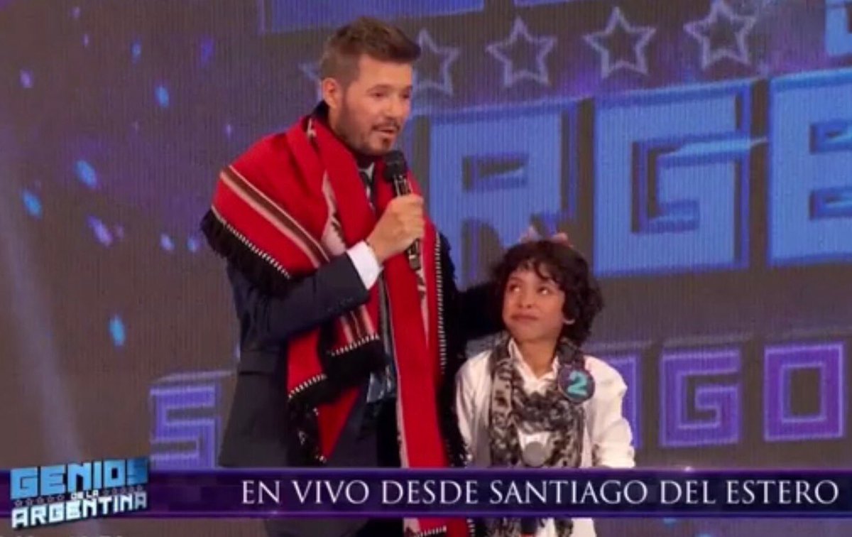 FABIANBANCHERO's tweet photo. #GeniosDeLaArgentina Excelente programa a pura emoción y una producción impresionante desde #SantiagoDelEstero ‼️👏 Ya con un pequeño gran candidato de #LaRioja Bautista Martinez (9 años) @cuervotinelli #BienFederal 🇦🇷👏 https://t.co/96sSjTgemC