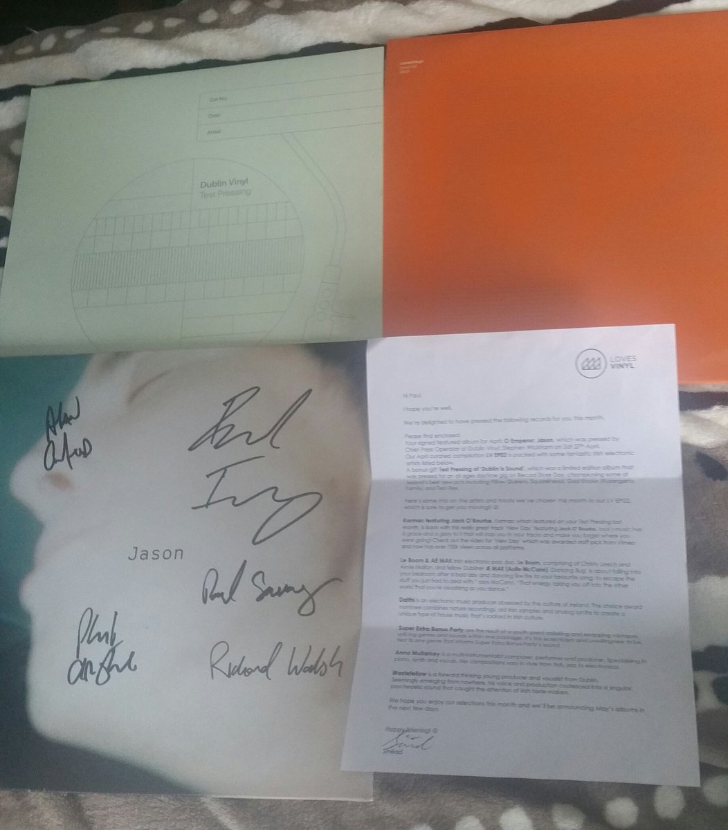 @DublinVinyl @lovesvinyl_com with signed @oemperormusic album, Dublin in Sound test pressing with @PillowQueeens @ssquareheadd @GodKnowsRF @TebiRex & LVEP02 with @djkormac @JackORourkes @weareleboom @AEMAKofficial @daithimusic @SEBPBand @wastefellow666 & Anna Mullarkey