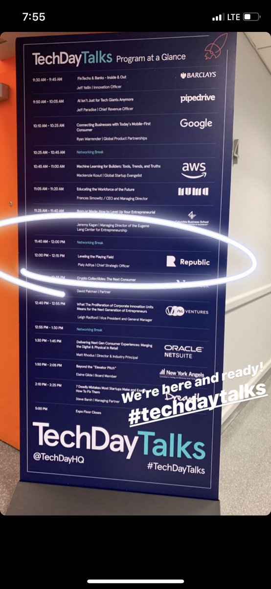 KendrickEsq's tweet image. Our CSO sharing the stage w some big brands at #techdaytalks 😊