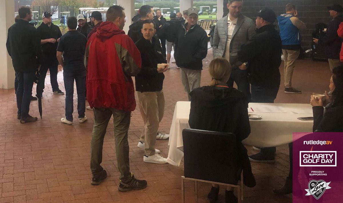 diversifiedau's tweet photo. A little drizzle has not dampened our spirits as we kicked off the 2019 Charity Golf Day in Canberra this morning, proudly supporting @loveyoursister!
@DiversifiedUS @Crestron @avttech @SamsungAU
#RutledgeAV #LoveYourSister #RAV #CharityGolfDay #DiversifiedUS #Goingglobal https://t.co/IhOupR51iw