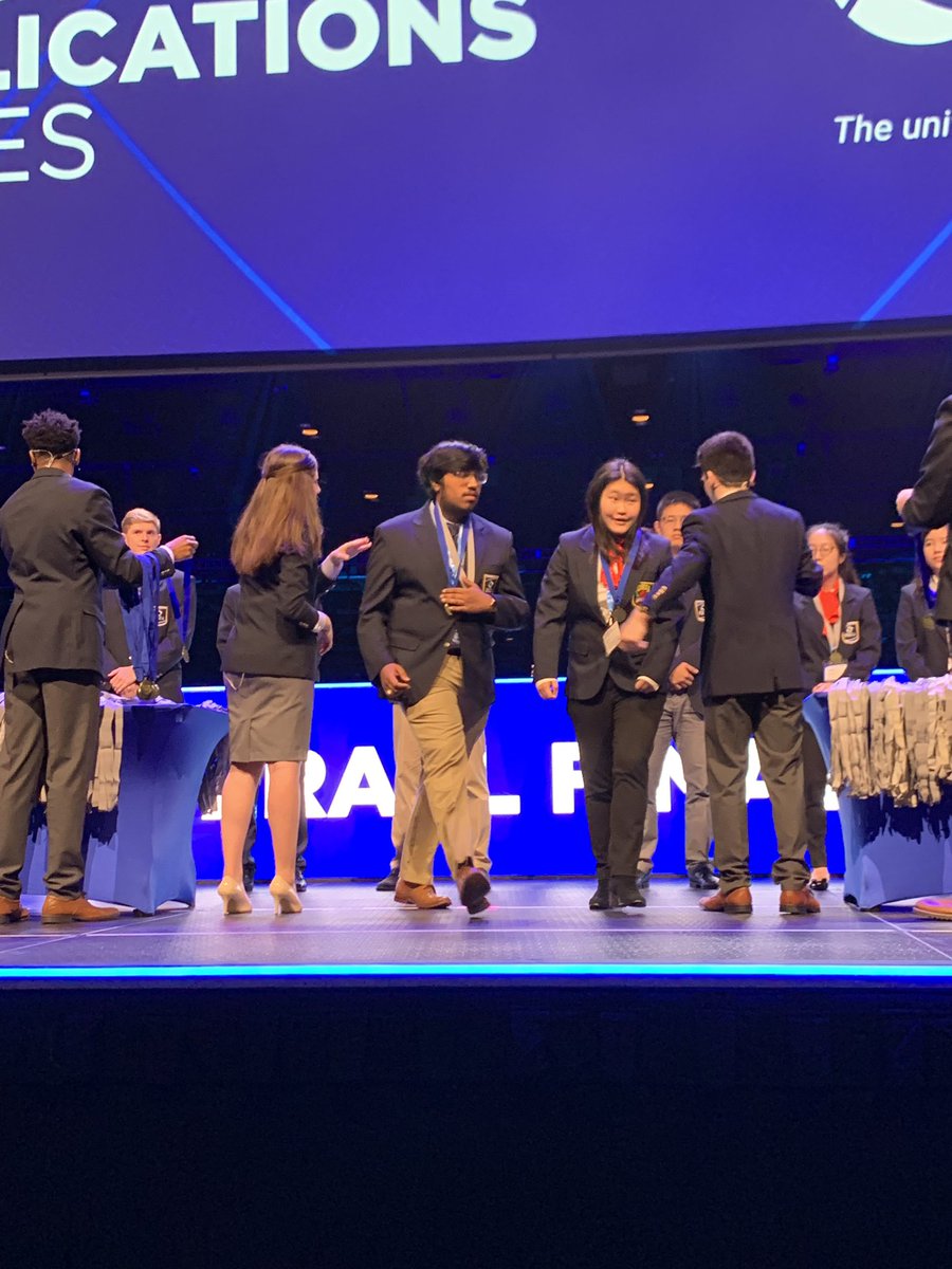 johnchampedeca's tweet photo. Congrats to Venkat Katrapati for placing top on Role Play 1 and advancing to finals in Accounting Applications!! πΉ #top20intheworld #decaicdc https://t.co/lq7tZwQaPB
